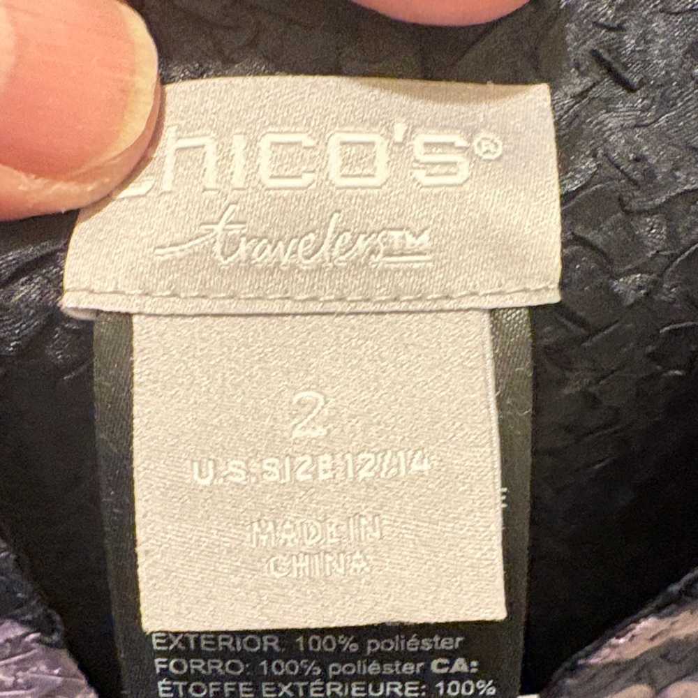 Chico's Multicolor Patterned Jacket - image 4